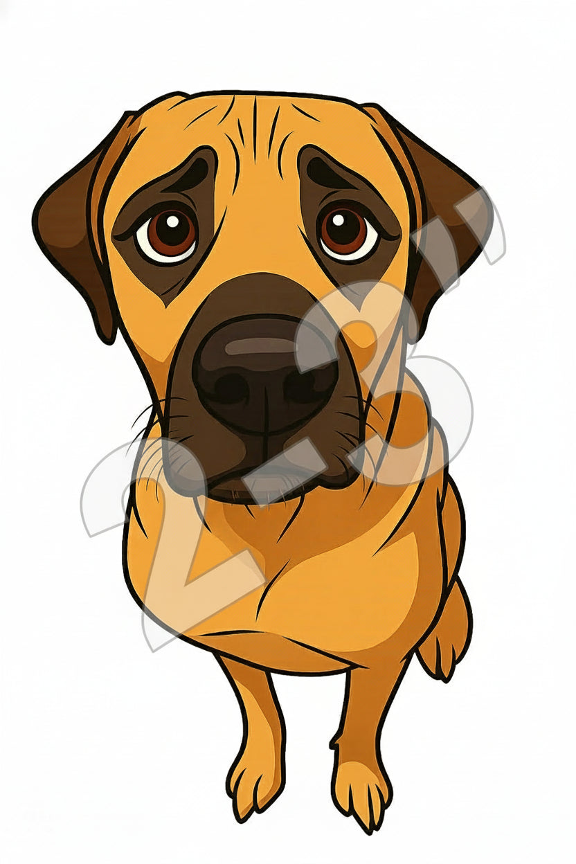 Cartoon Pet Sticker 2-3"